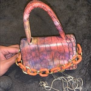 Multicolored Orange Mini Bag